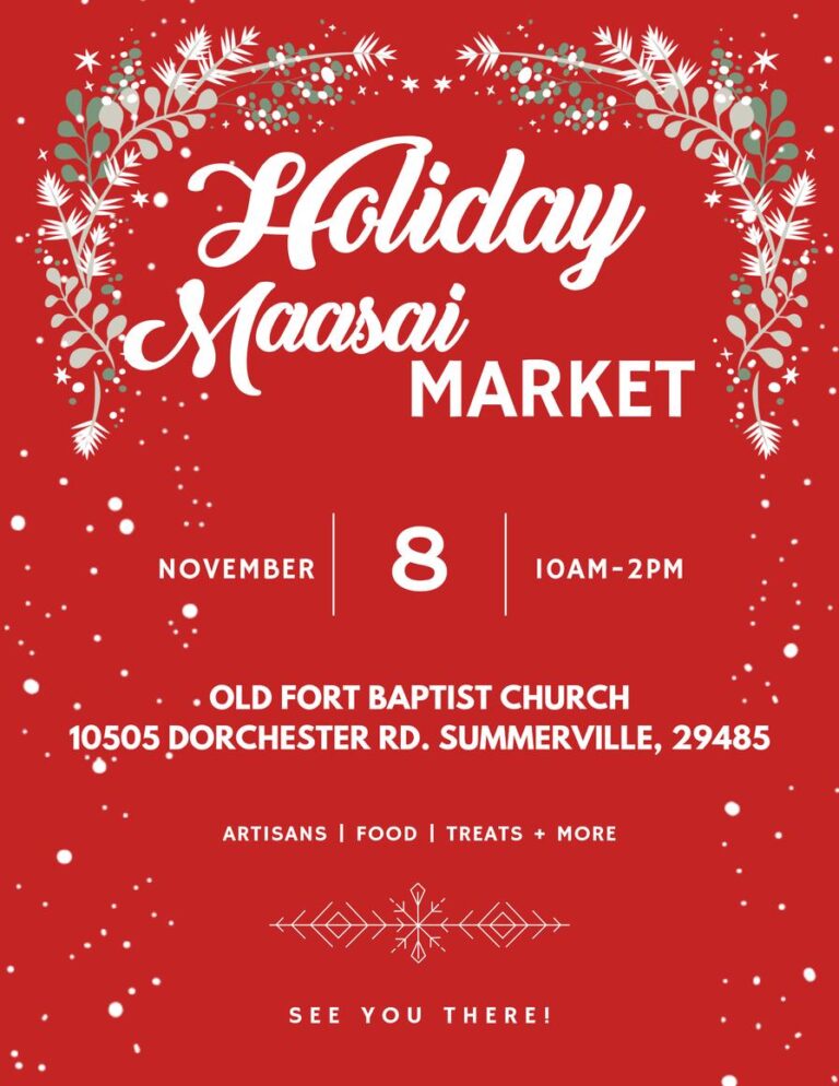 Maasai Holiday Market (10:00 am – 2:00 pm)