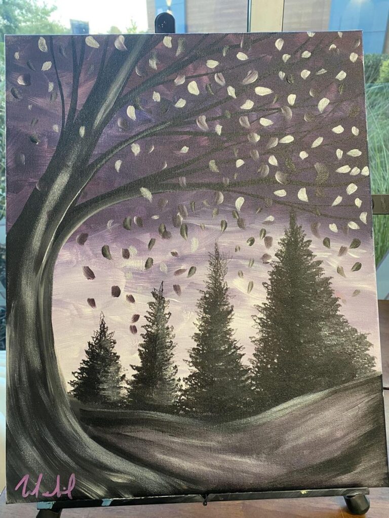 Lavender Forest Paint & Sip Class (5:30 pm – 7:30 pm)