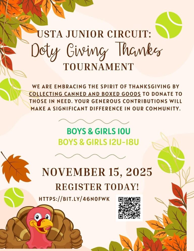 USTA Junior Circuit: Doty Giving Thanks Tournament