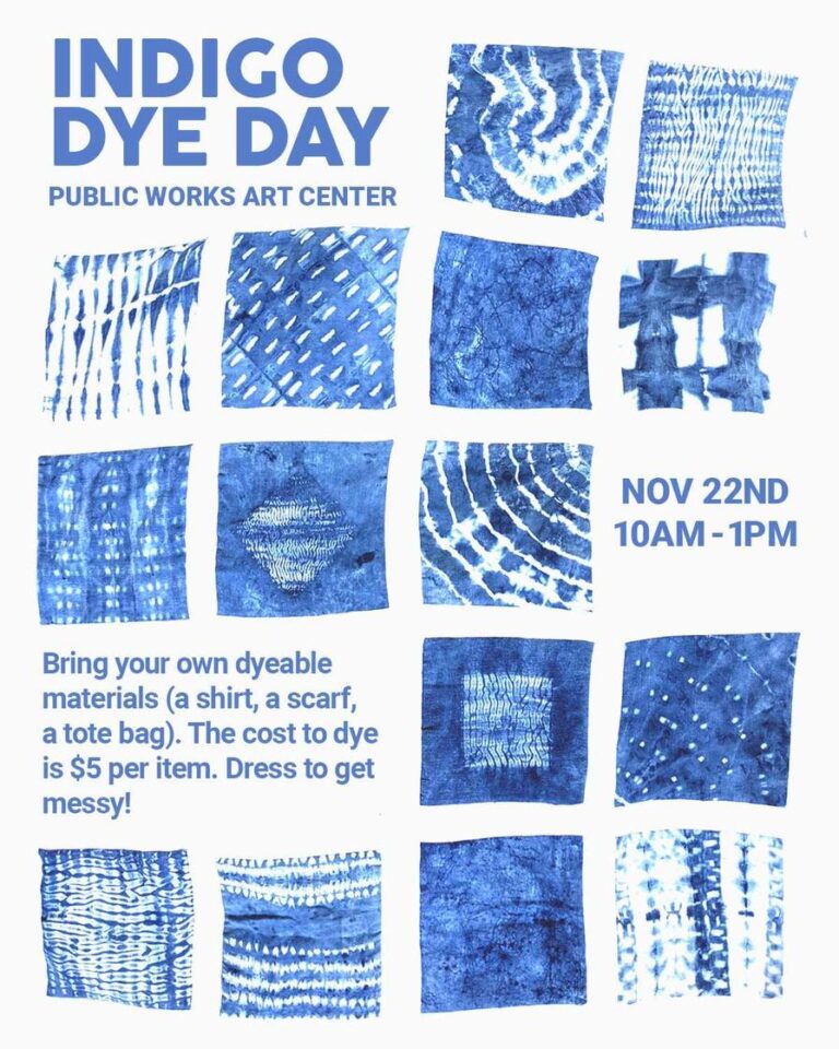 Indigo Dye Day (10:00 am – 1:00 pm)