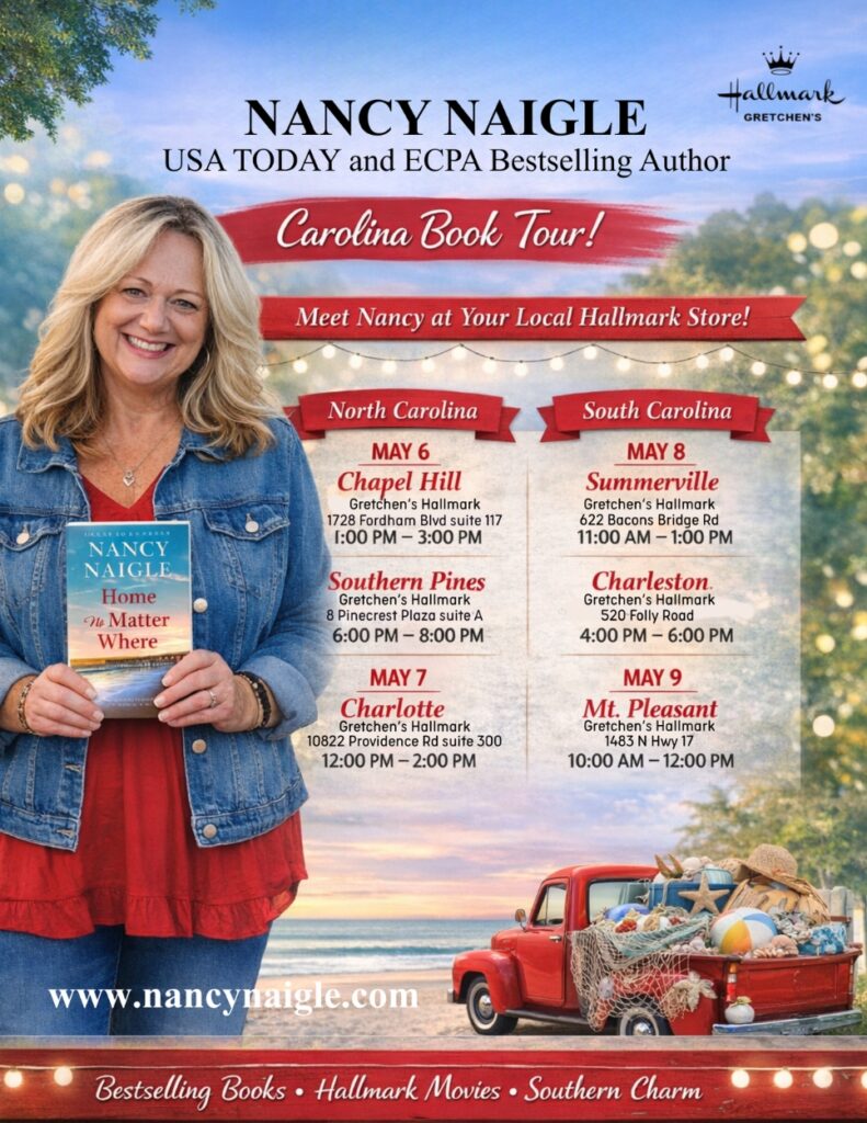 Nancy Naigle promotes her book tour at various Hallmark locations in North and South Carolina.