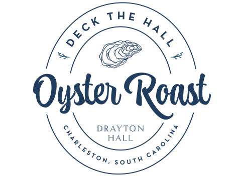 Logo for an oyster roast event at Drayton Hall, Charleston, South Carolina.