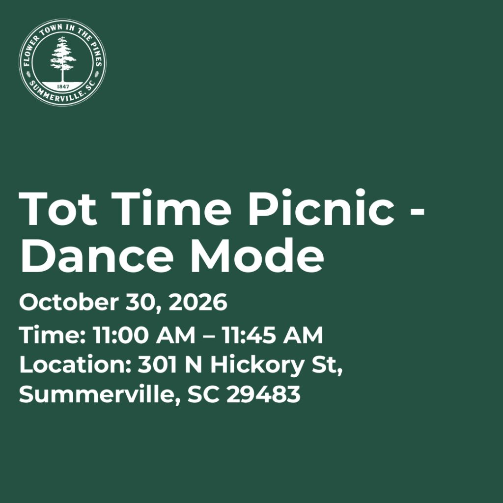 Event details for Tot Time Picnic - Dance Mode on October 30, 2026, from 11:00 AM to 11:45 AM.